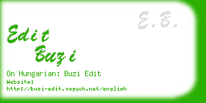 edit buzi business card